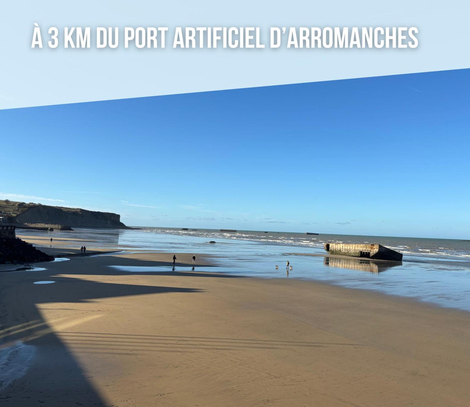 Villa Des Pontons Maison 5 Chambres Avec Grand Jardin Clos Et Belle Terrasse Sejour Spacieux Lumineux A 2 Kms De La Plage D'Arromanches Pres De Bayeux, Omaha Beach - Table De Ping Pong - Garage Tracy-sur-Mer Dış mekan fotoğraf